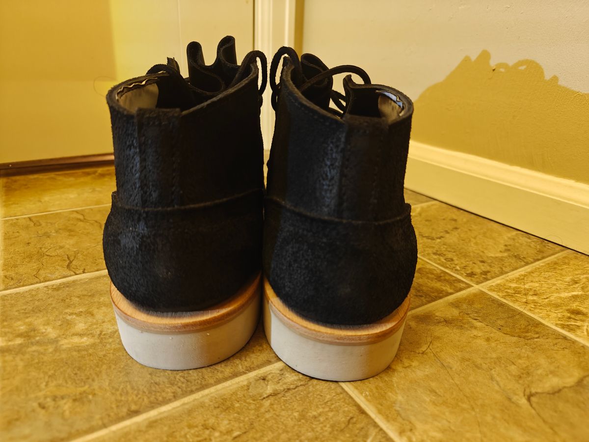 Photo by pancake_32 on October 1, 2025 of the Nicks Aldert Strider in Seidel MaxSupport Black Roughout.