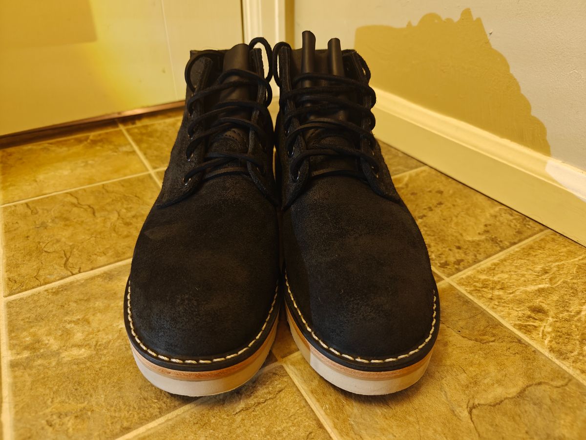 Photo by pancake_32 on October 1, 2025 of the Nicks Aldert Strider in Seidel MaxSupport Black Roughout.