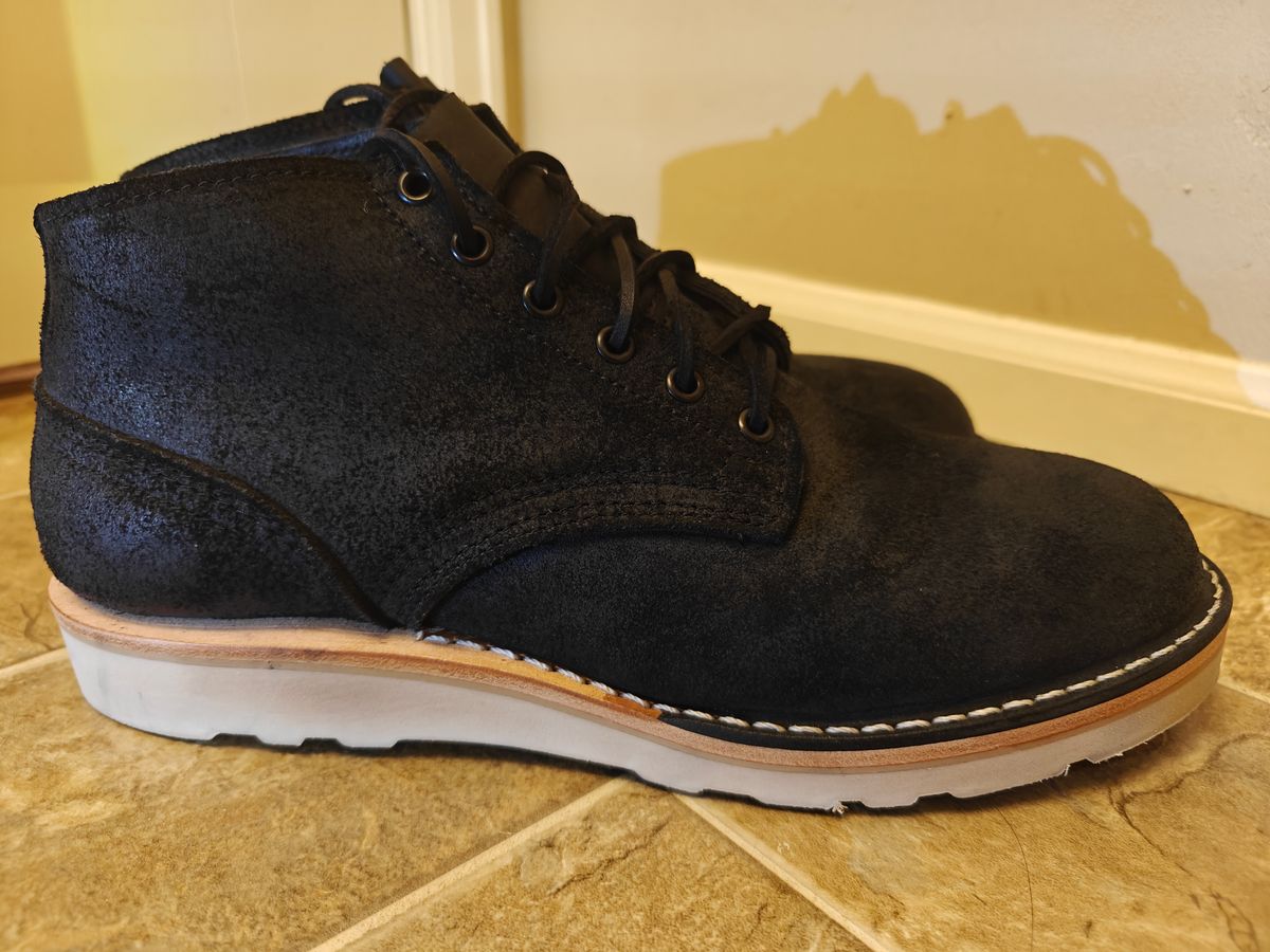 Photo by pancake_32 on October 1, 2025 of the Nicks Aldert Strider in Seidel MaxSupport Black Roughout.