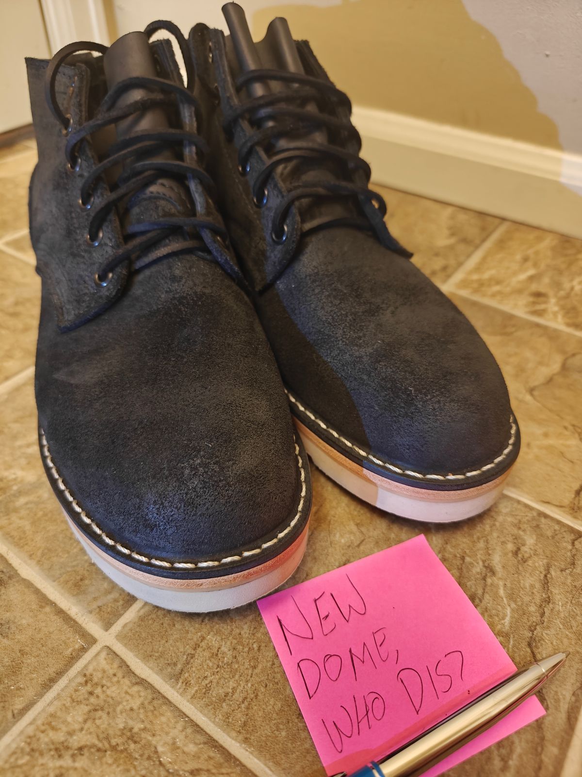 Photo by pancake_32 on October 1, 2025 of the Nicks Aldert Strider in Seidel MaxSupport Black Roughout.
