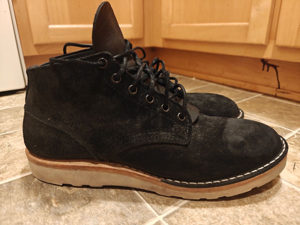 Photo by pancake_32 on November 4, 2025 of the Nicks Aldert Strider in Seidel MaxSupport Black Roughout.