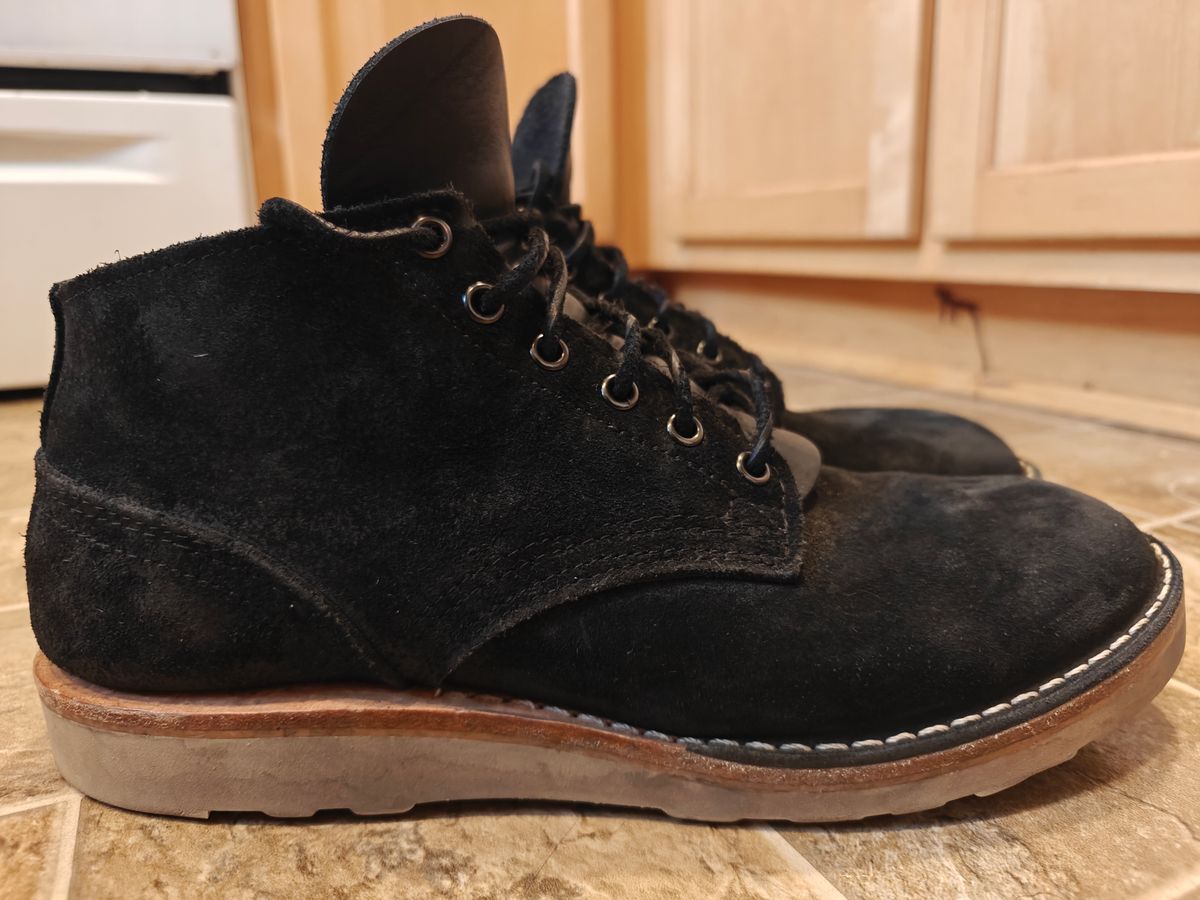 Photo by pancake_32 on January 4, 2026 of the Nicks Aldert Strider in Seidel MaxSupport Black Roughout.