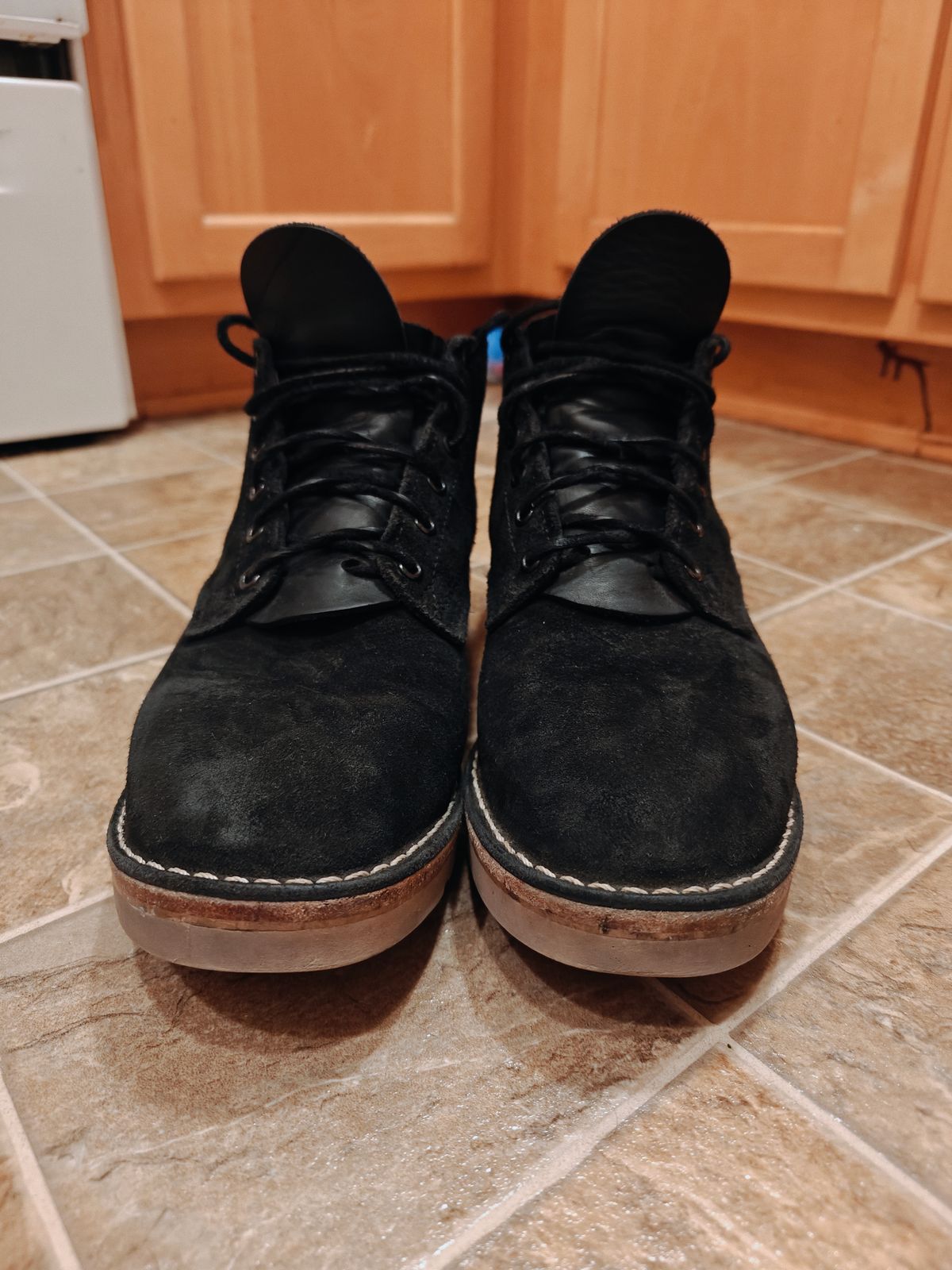 Photo by pancake_32 on February 6, 2026 of the Nicks Aldert Strider in Seidel MaxSupport Black Roughout.