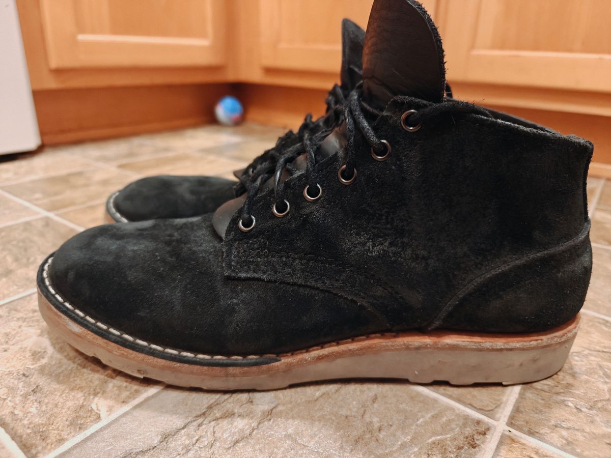 Photo by pancake_32 on February 6, 2026 of the Nicks Aldert Strider in Seidel MaxSupport Black Roughout.