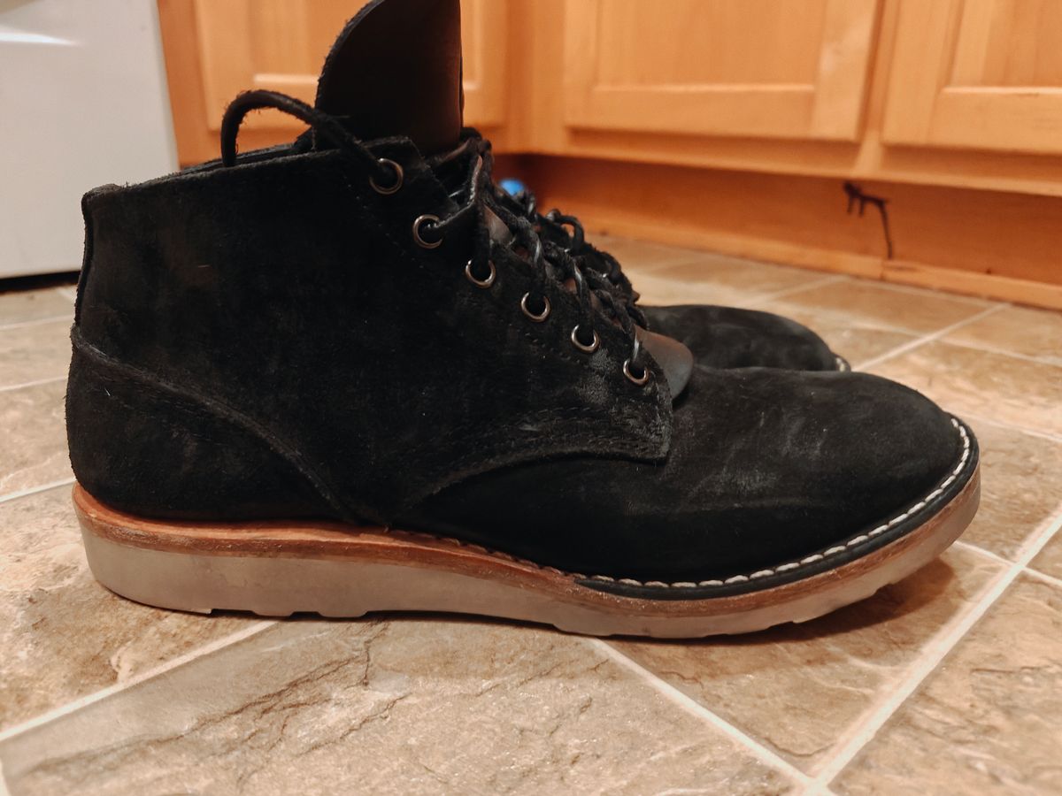 Photo by pancake_32 on February 6, 2026 of the Nicks Aldert Strider in Seidel MaxSupport Black Roughout.