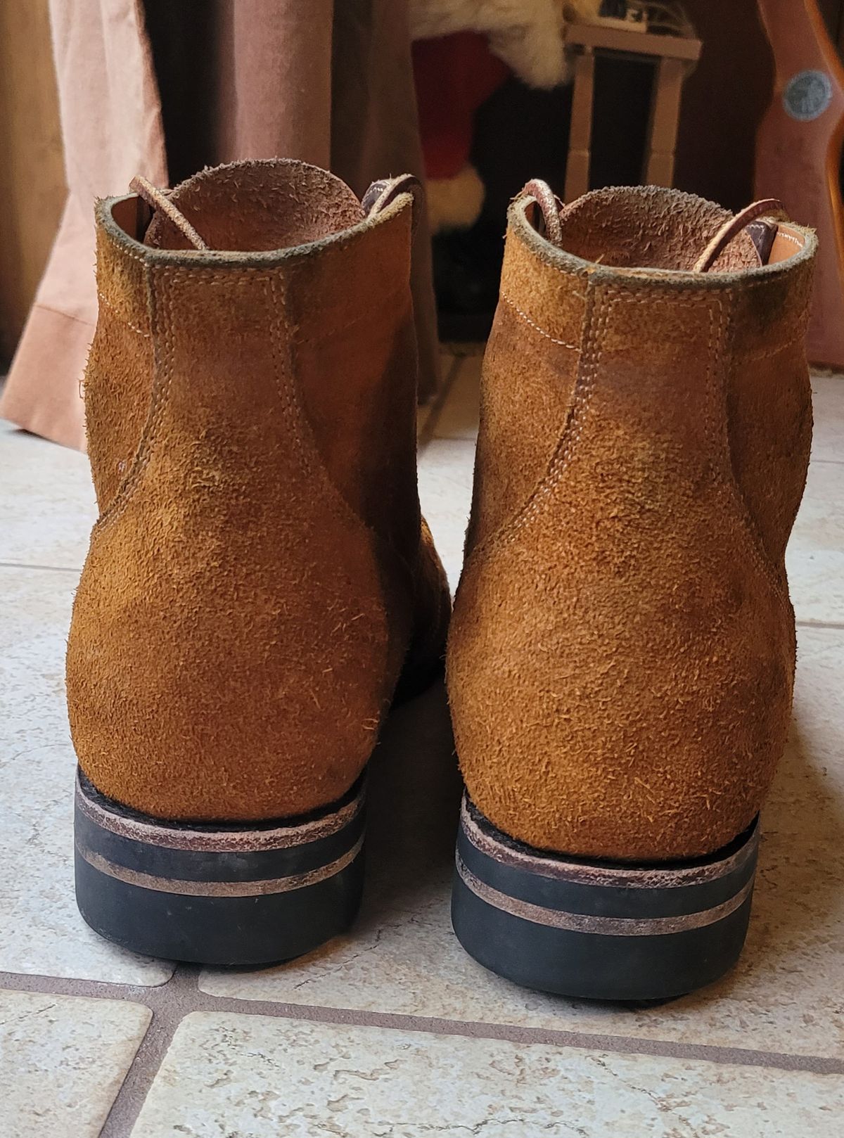 Photo by pancake_32 on January 5, 2023 of the Midas Service Boot in Indonesian Tan Roughout.