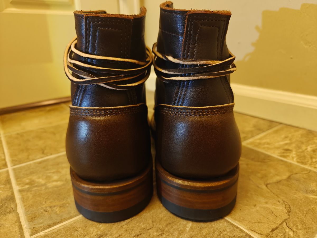 Photo by pancake_32 on October 1, 2025 of the White's MP-M1 in Seidel Brown Dress & Horween Cinnamon Waxed Flesh.
