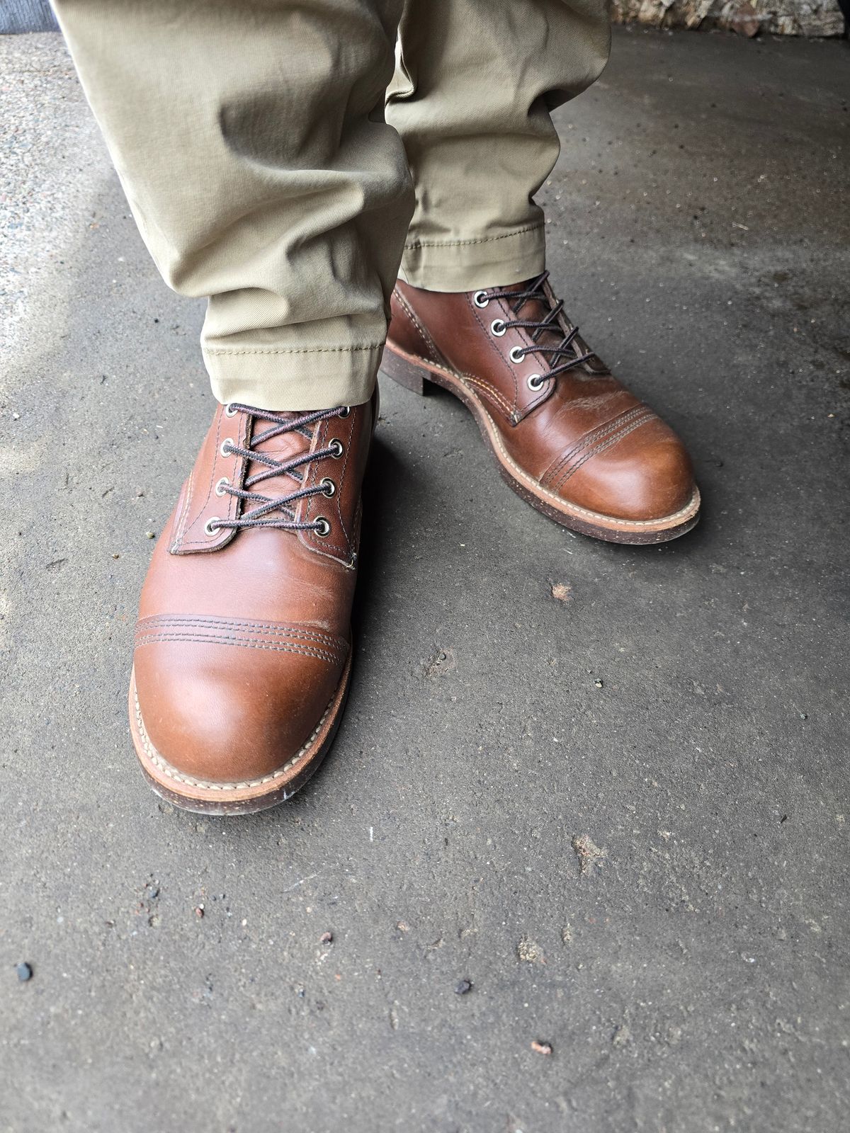 Photo by quantum_quetzal on December 31, 2024 of the Red Wing Iron Ranger in S.B. Foot Amber Harness.