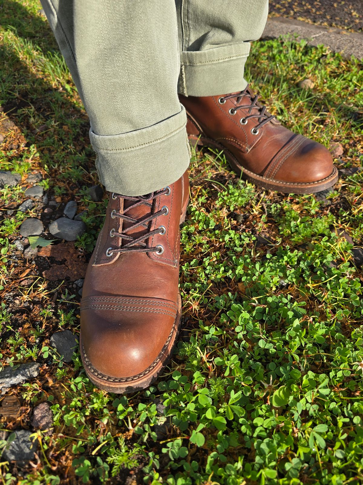 Photo by quantum_quetzal on June 18, 2026 of the Red Wing Iron Ranger in S.B. Foot Amber Harness.
