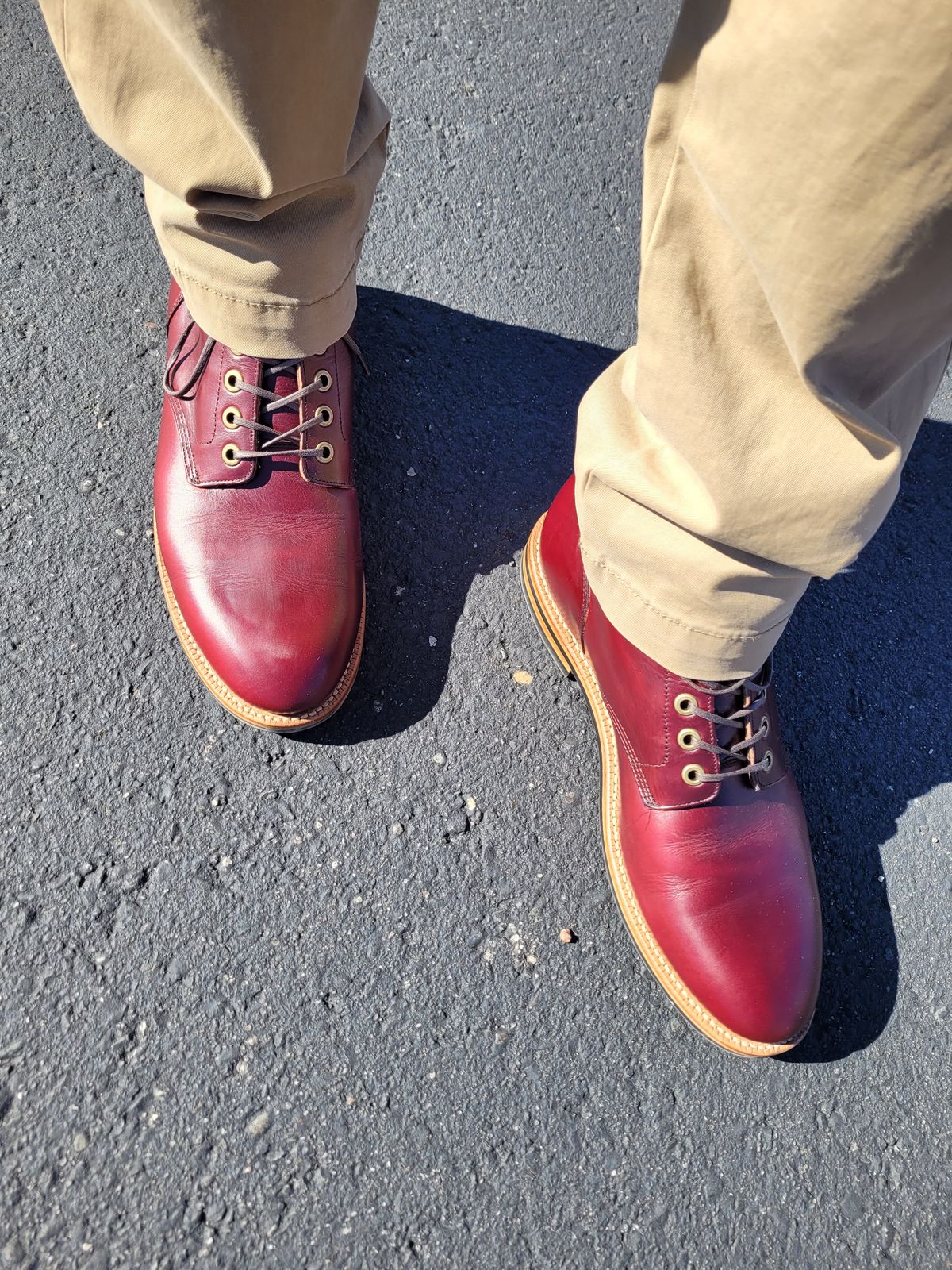 Photo by quantum_quetzal on September 27, 2024 of the Grant Stone Diesel Boot in Horween Color 8 Chromexcel.