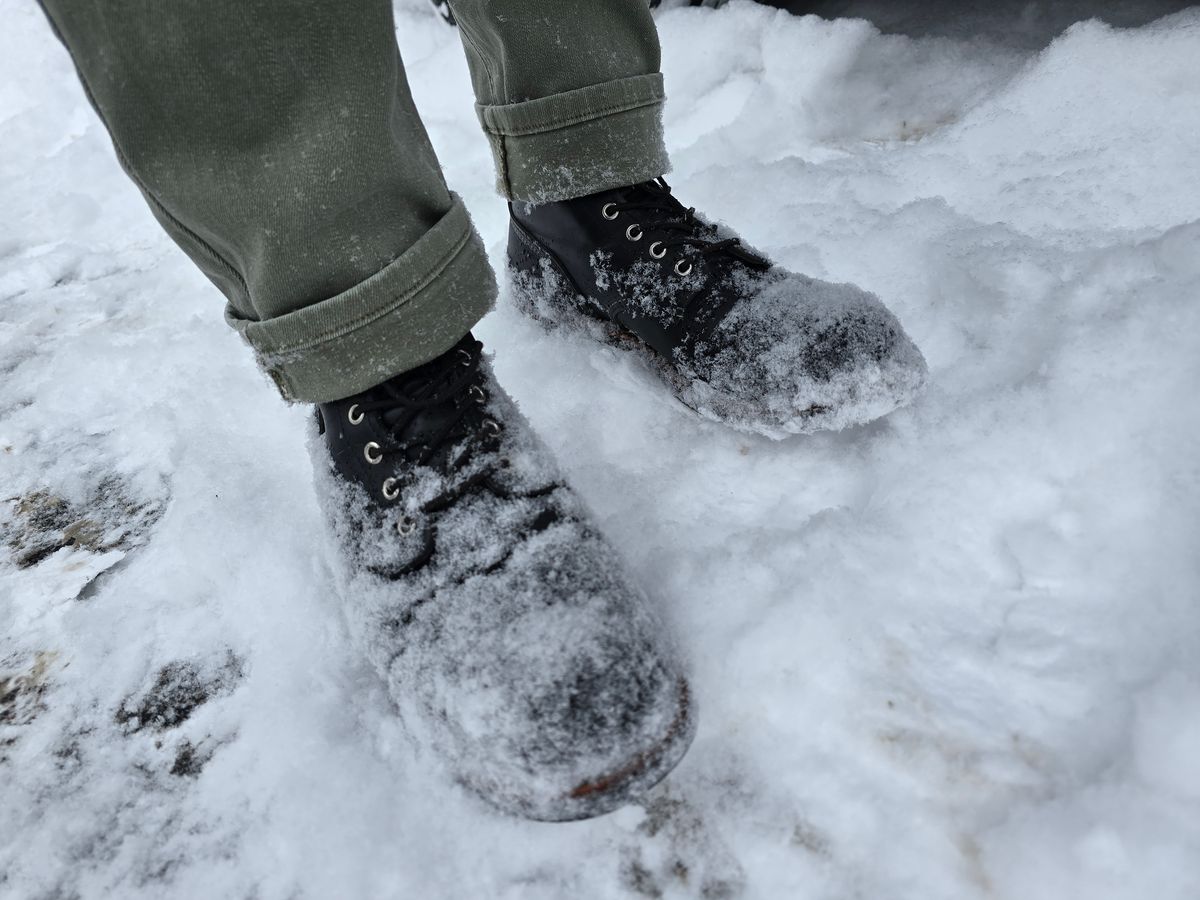 Photo by quantum_quetzal on February 15, 2025 of the Red Wing Iron Ranger in S.B. Foot Black Harness.