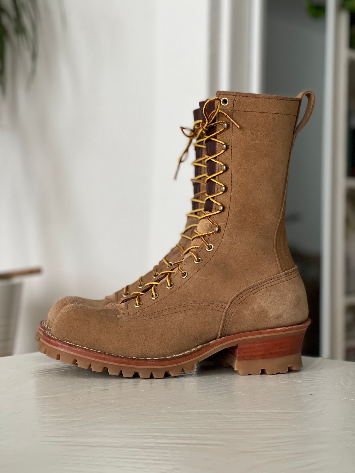 Photo by hetpaul on November 5, 2022 of the Nicks BuilderPro in Seidel 1964 Tan Roughout.