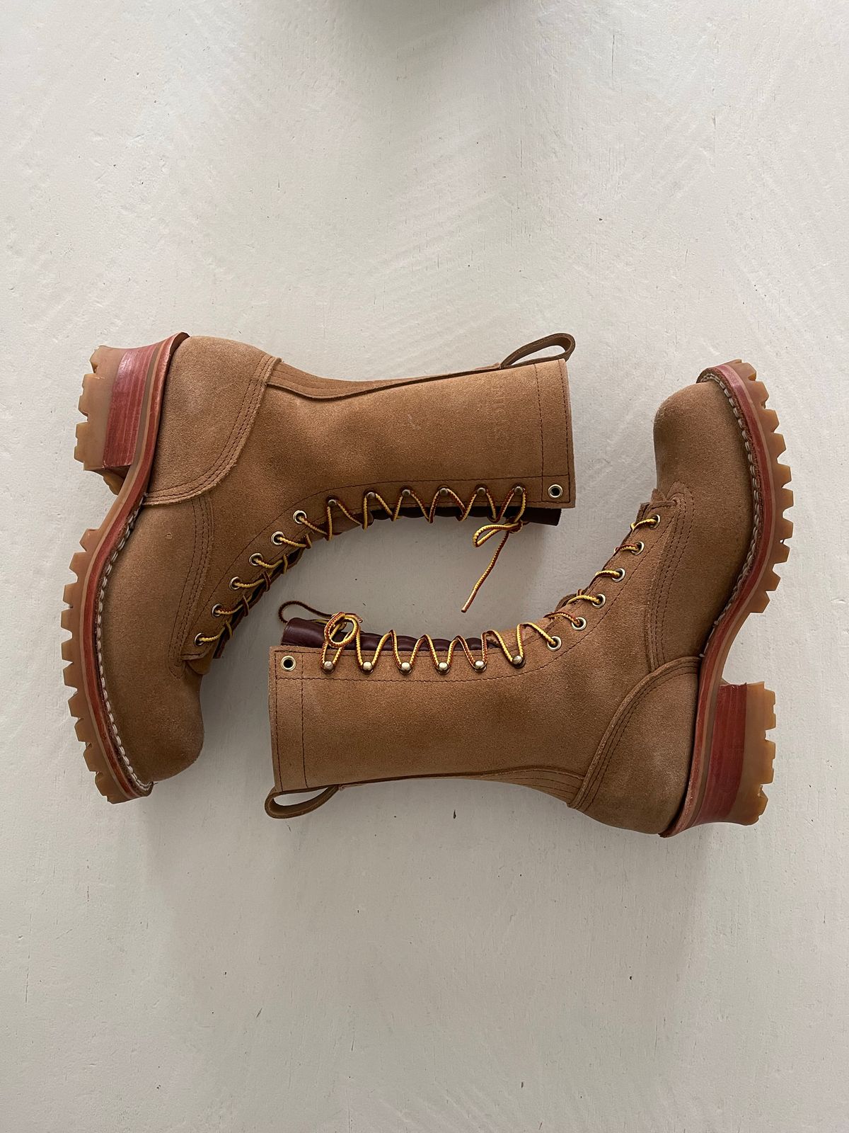 Photo by hetpaul on November 5, 2022 of the Nicks BuilderPro in Seidel 1964 Tan Roughout.