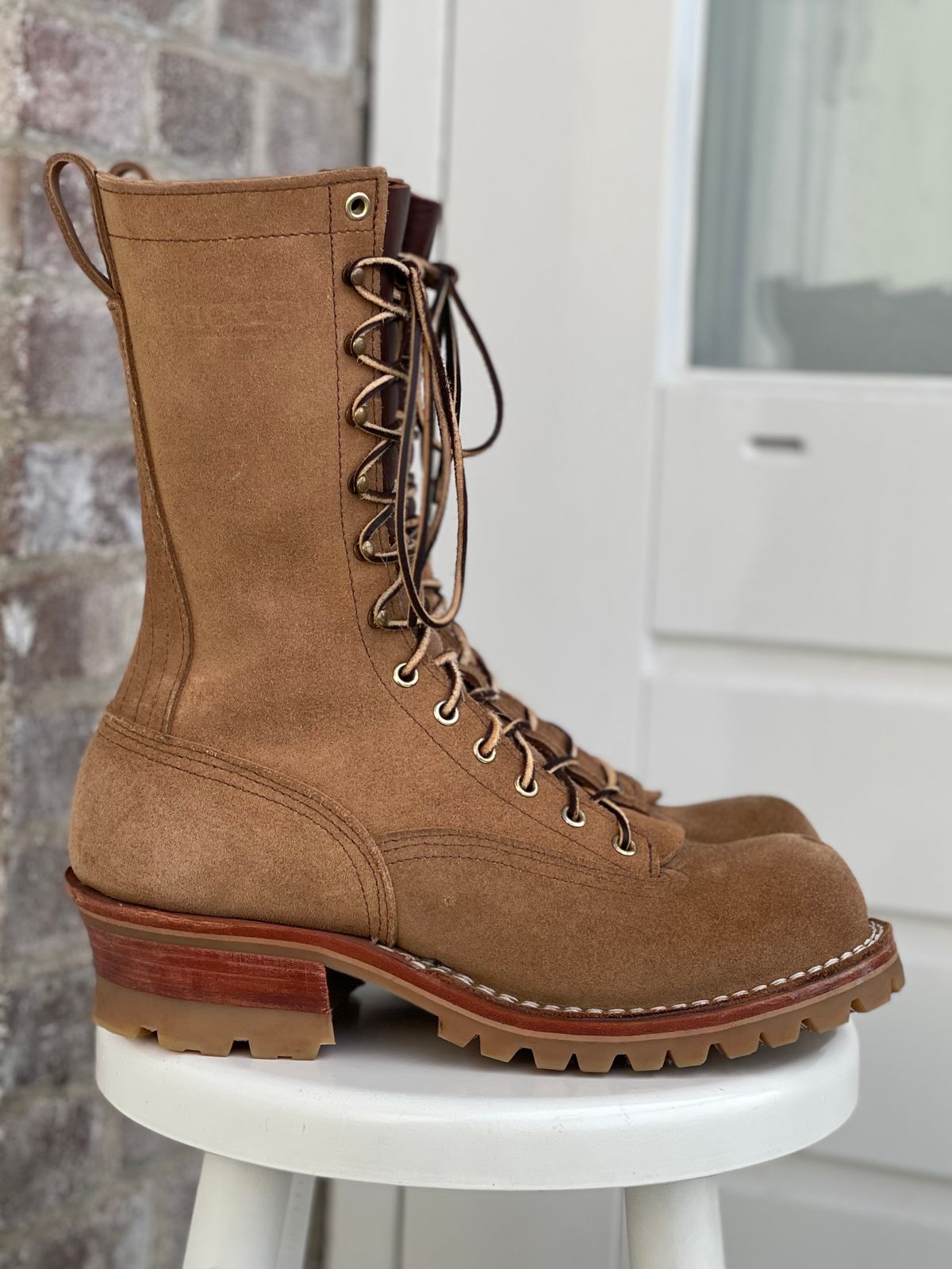 Photo by hetpaul on January 2, 2023 of the Nicks BuilderPro in Seidel 1964 Tan Roughout.