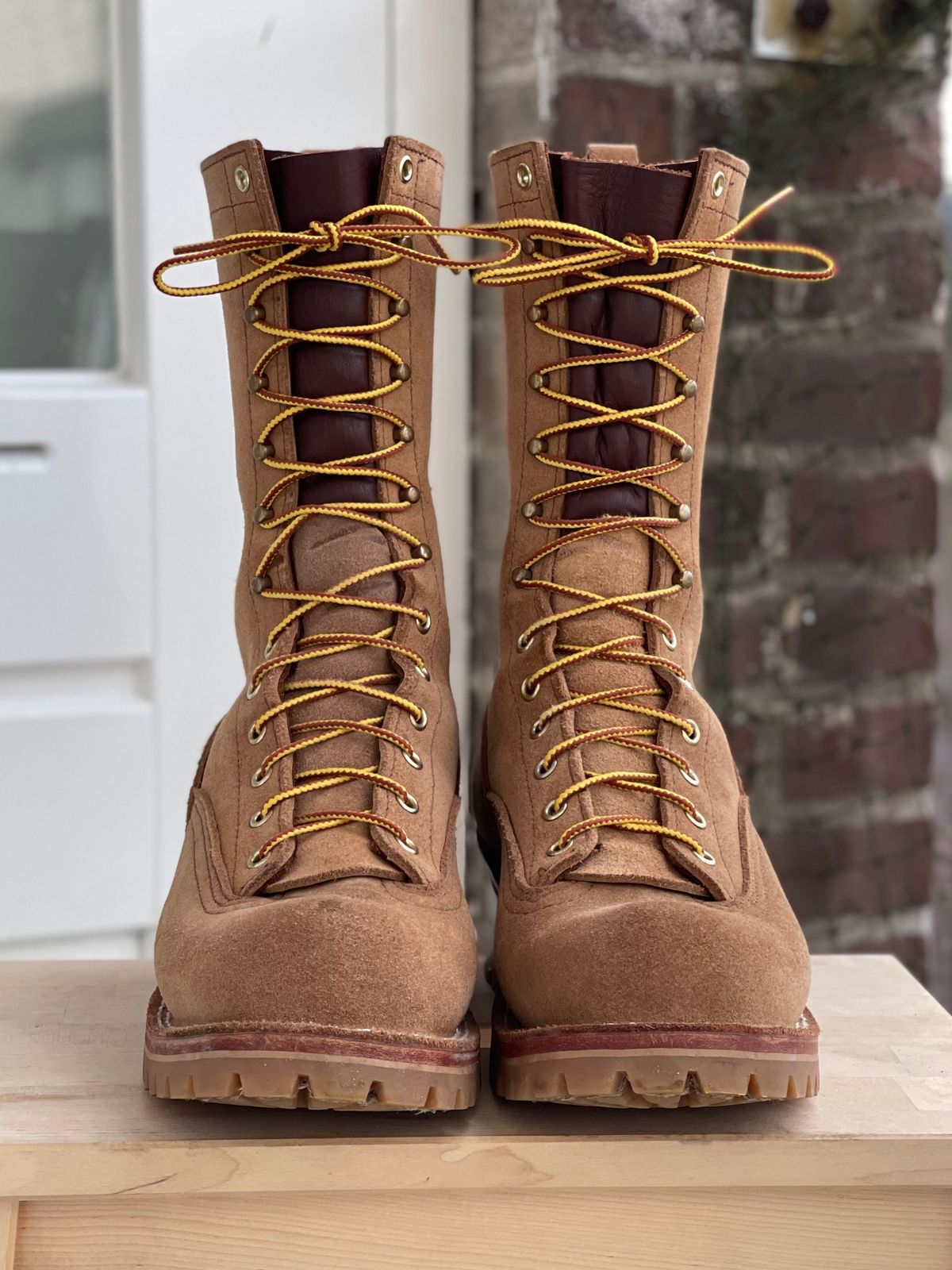 Photo by hetpaul on February 5, 2023 of the Nicks BuilderPro in Seidel 1964 Tan Roughout.