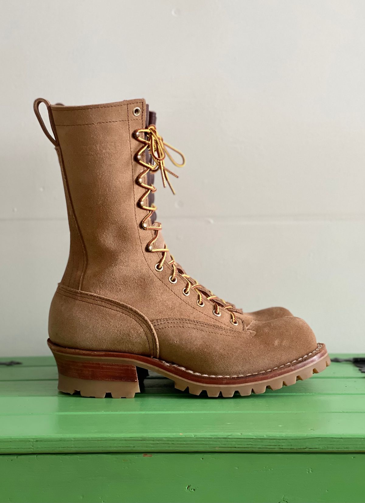 Photo by hetpaul on March 4, 2023 of the Nicks BuilderPro in Seidel 1964 Tan Roughout.