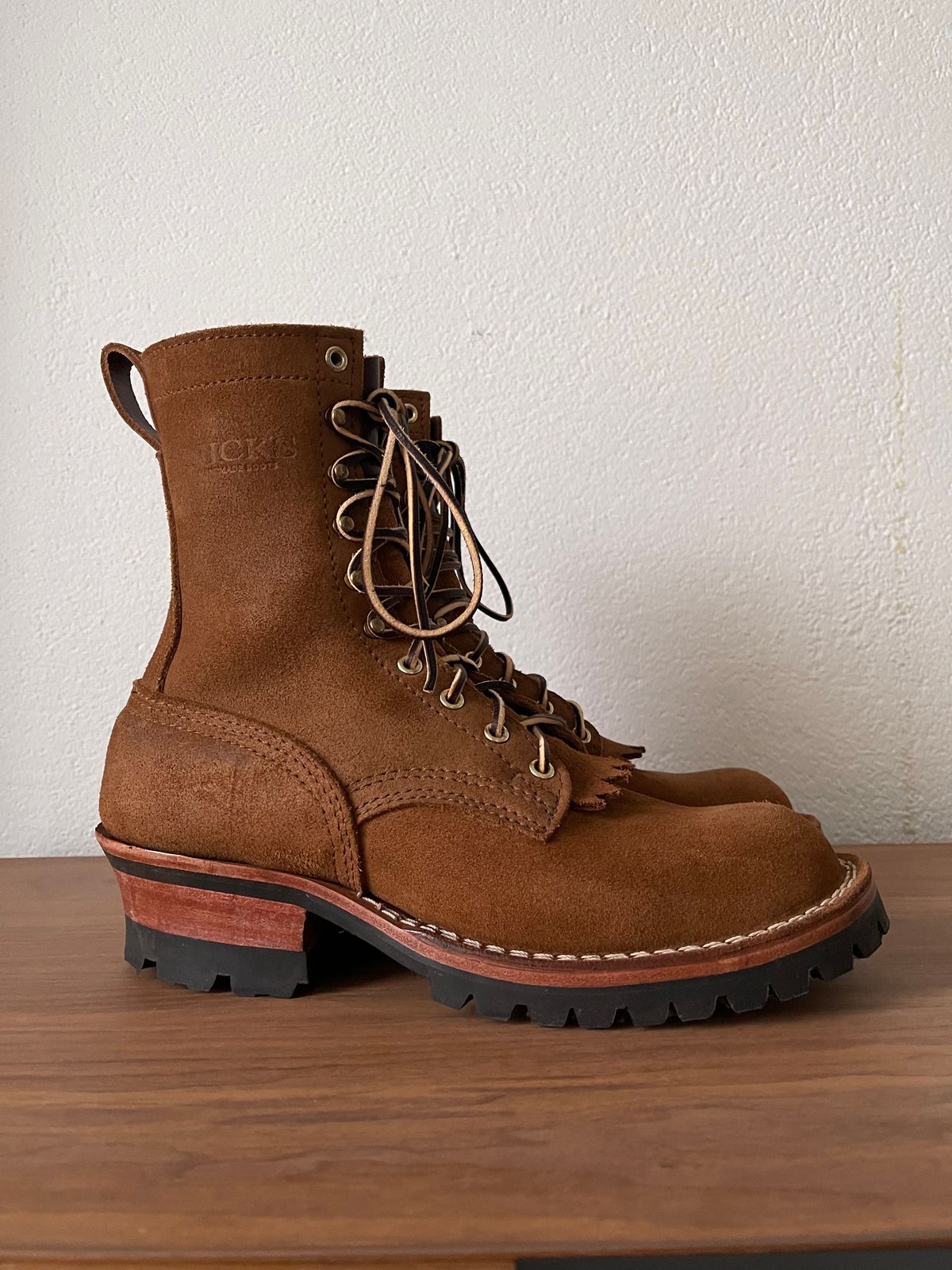 Photo by hetpaul on December 4, 2023 of the Nicks BuilderPro in Seidel 1964 Brown Roughout.