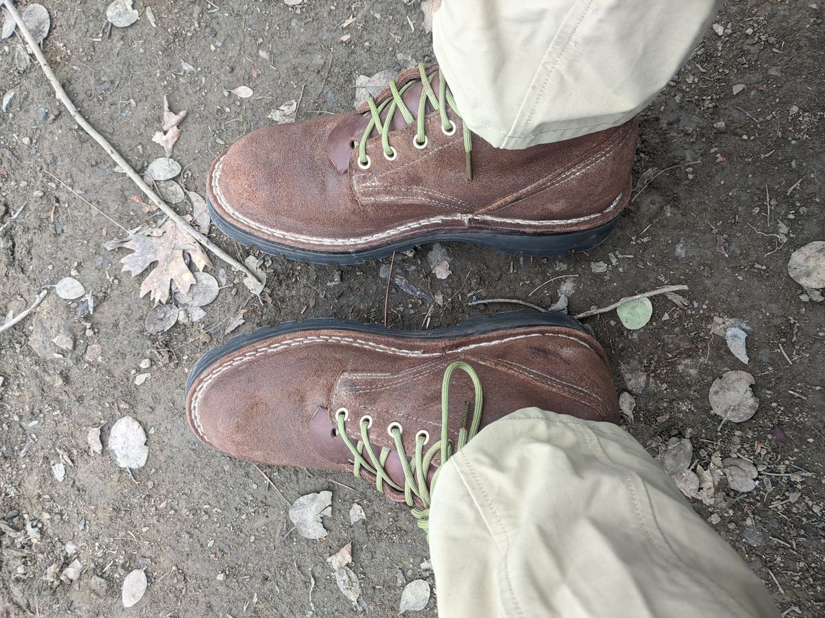 Photo by Coop on February 4, 2024 of the Nicks Ridgeline Hiking Boot in Seidel 1964 Brown Roughout.