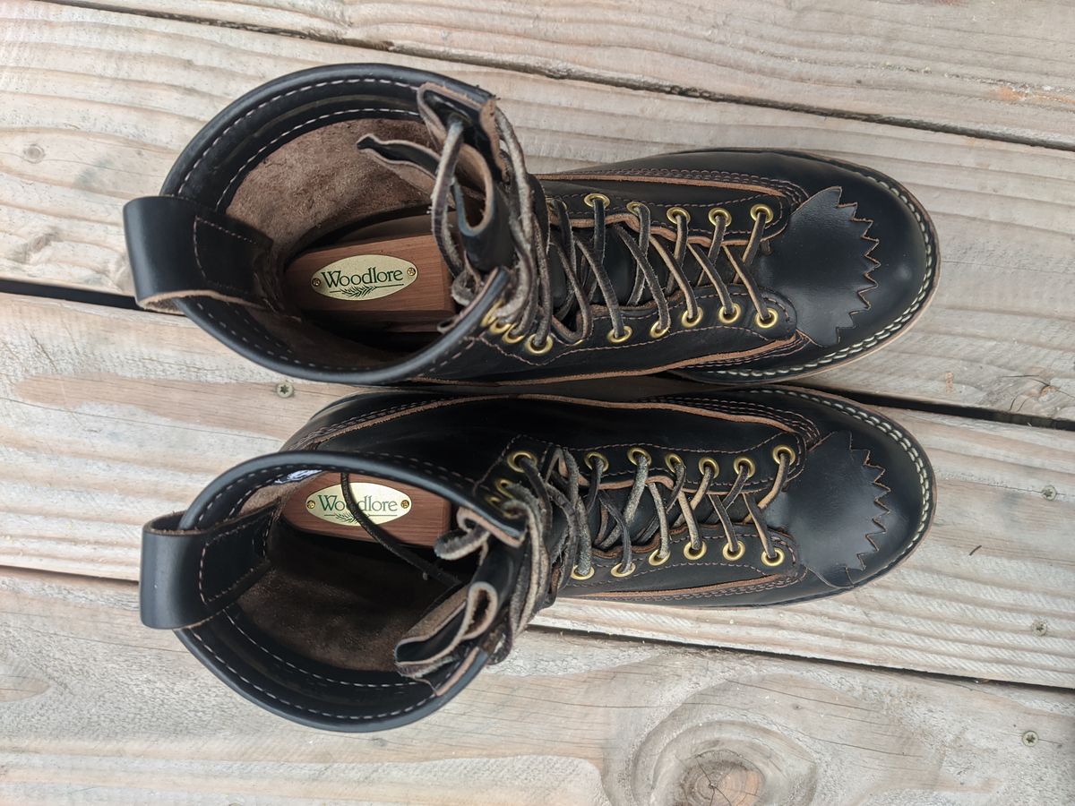 Photo by Coop on November 4, 2023 of the Wesco Jobmaster in Horween Black Chromexcel Horsehide.
