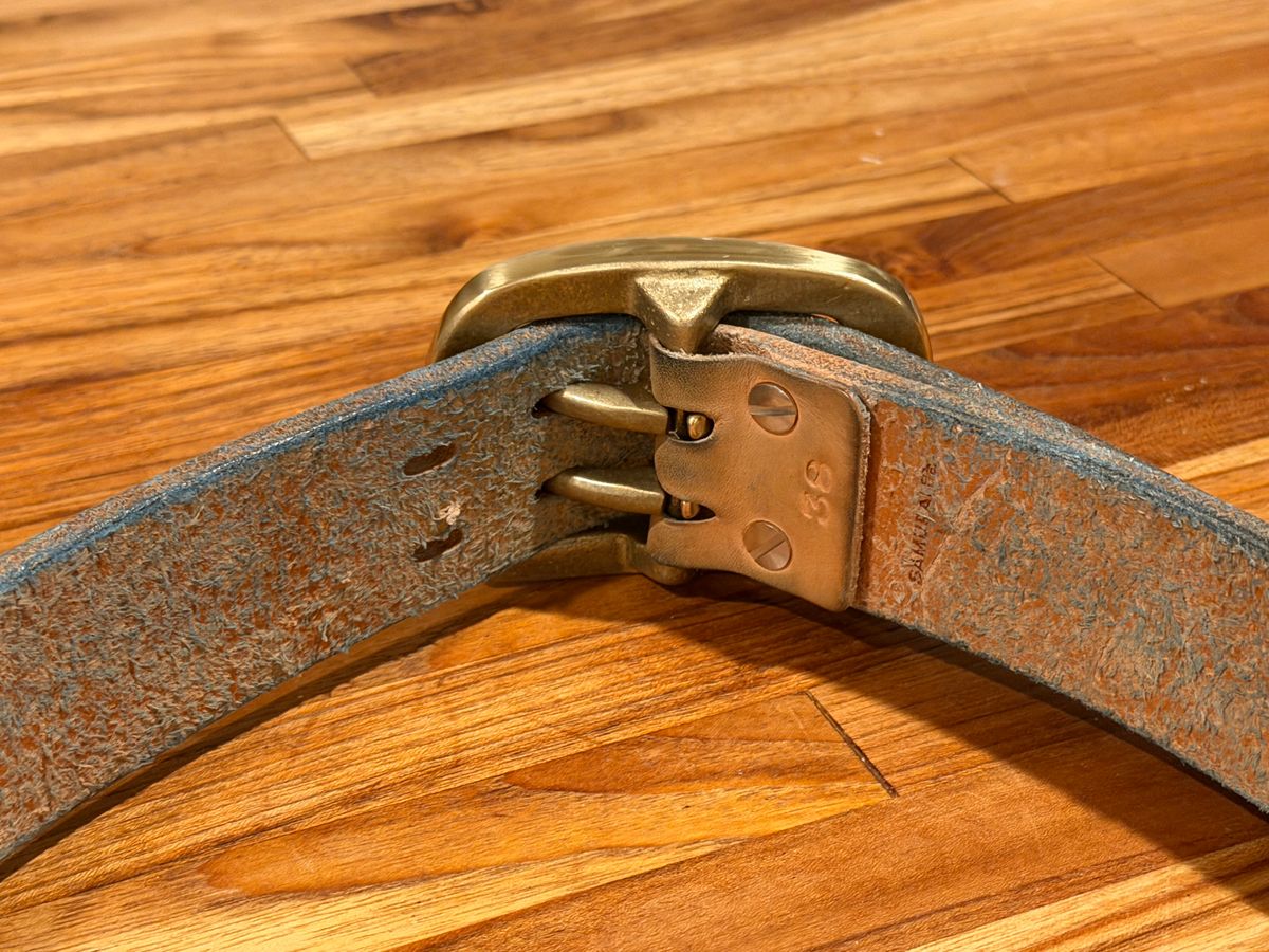 Photo by mwanni on November 6, 2025 of the Samurai Jeans W001-WP in US Steerhide (Natural).