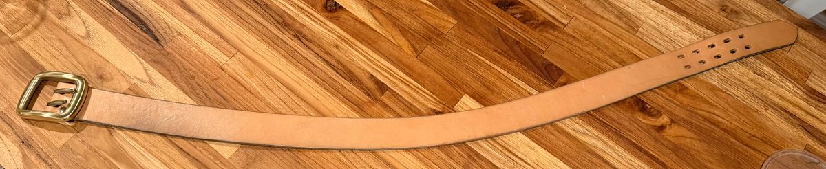 Photo by mwanni on November 6, 2025 of the Samurai Jeans W001-WP in US Steerhide (Natural).