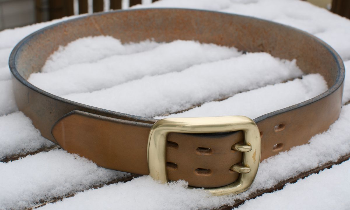 Photo by mwanni on December 5, 2025 of the Samurai Jeans W001-WP in US Steerhide (Natural).