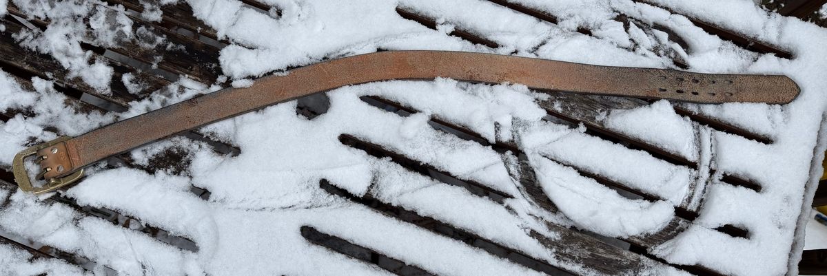 Photo by mwanni on December 5, 2025 of the Samurai Jeans W001-WP in US Steerhide (Natural).