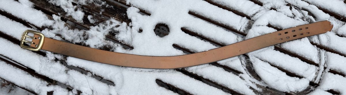 Photo by mwanni on December 5, 2025 of the Samurai Jeans W001-WP in US Steerhide (Natural).