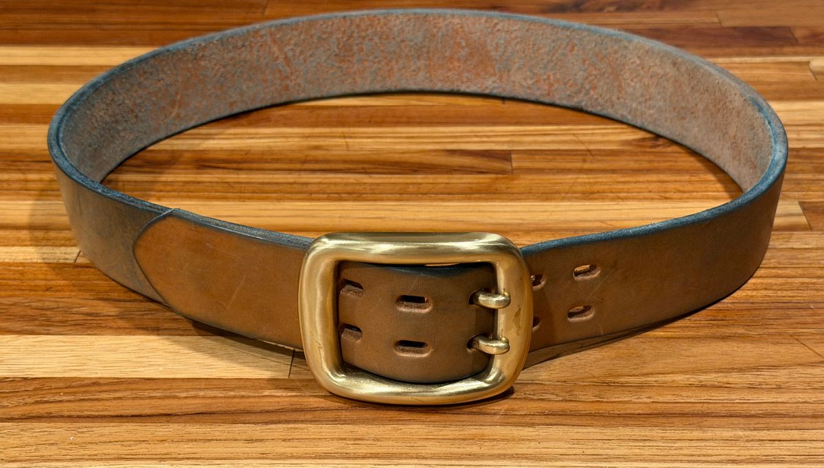 Photo by mwanni on January 6, 2026 of the Samurai Jeans W001-WP in US Steerhide (Natural).