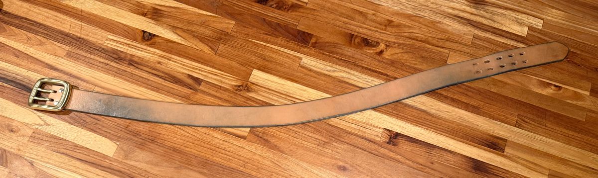 Photo by mwanni on January 6, 2026 of the Samurai Jeans W001-WP in US Steerhide (Natural).