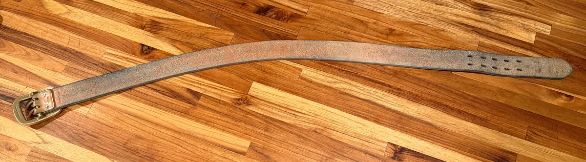 Photo by mwanni on January 6, 2026 of the Samurai Jeans W001-WP in US Steerhide (Natural).