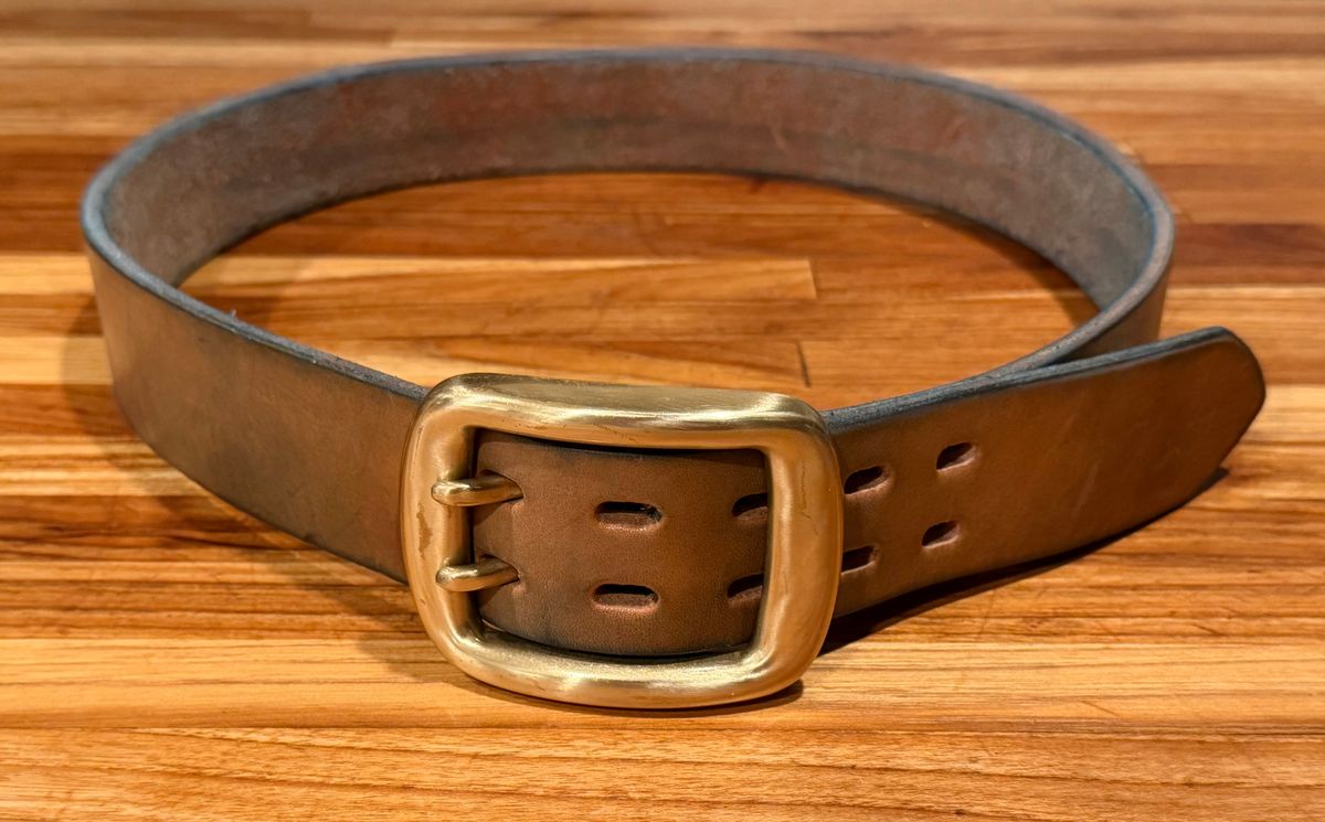 Photo by mwanni on February 6, 2026 of the Samurai Jeans W001-WP in US Steerhide (Natural).