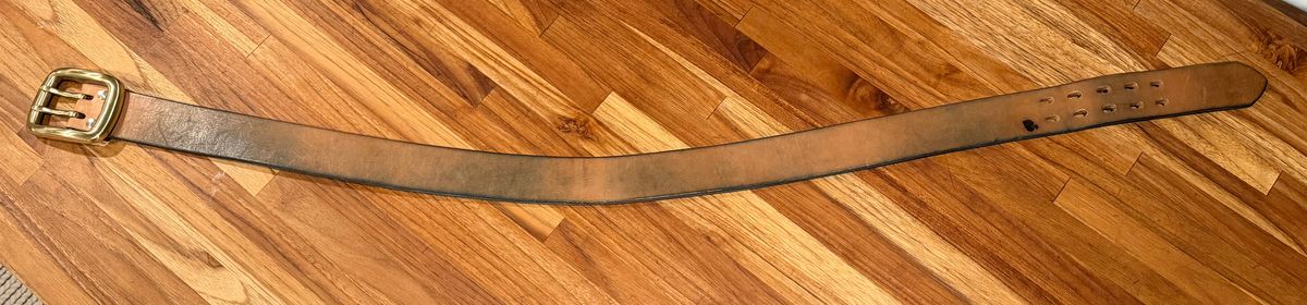 Photo by mwanni on February 6, 2026 of the Samurai Jeans W001-WP in US Steerhide (Natural).