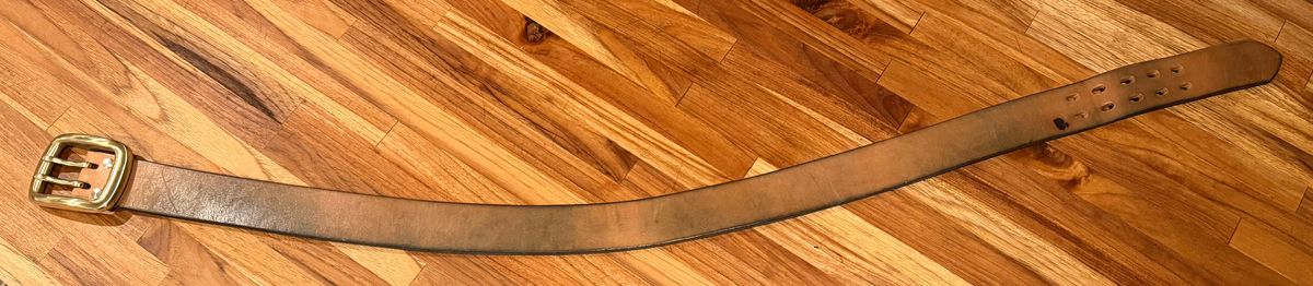 Photo by mwanni on March 6, 2026 of the Samurai Jeans W001-WP in US Steerhide (Natural).