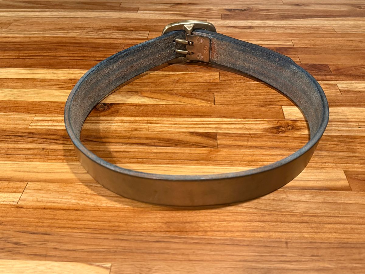 Photo by mwanni on March 6, 2026 of the Samurai Jeans W001-WP in US Steerhide (Natural).