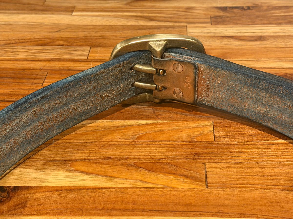 Photo by mwanni on March 6, 2026 of the Samurai Jeans W001-WP in US Steerhide (Natural).