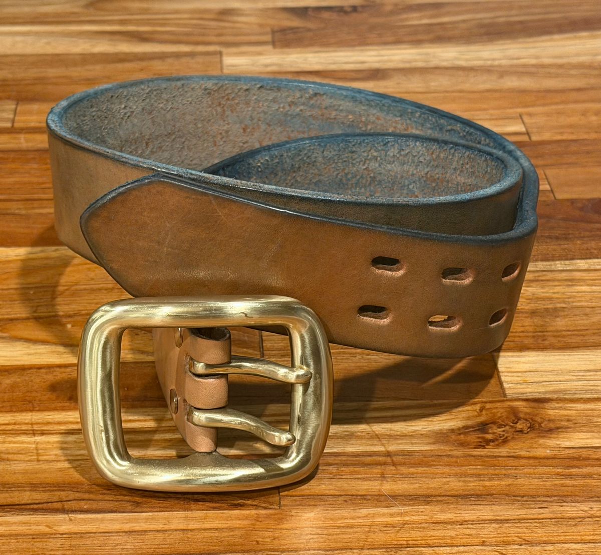 Photo by mwanni on March 6, 2026 of the Samurai Jeans W001-WP in US Steerhide (Natural).