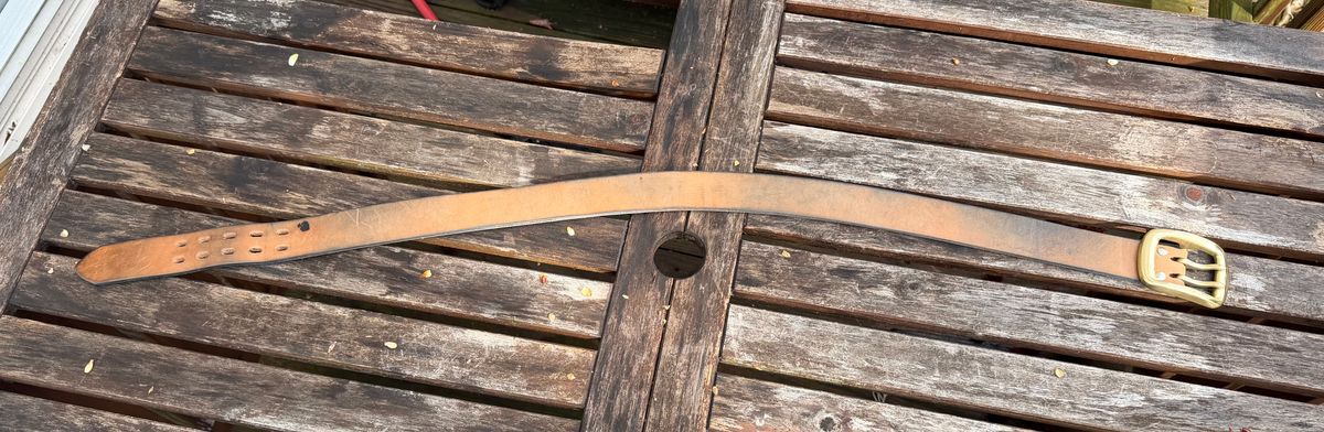 Photo by mwanni on April 5, 2026 of the Samurai Jeans W001-WP in US Steerhide (Natural).