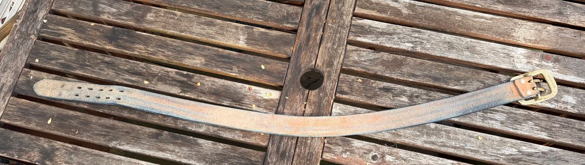 Photo by mwanni on April 5, 2026 of the Samurai Jeans W001-WP in US Steerhide (Natural).