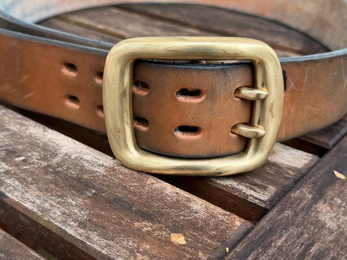 Photo by mwanni on April 5, 2026 of the Samurai Jeans W001-WP in US Steerhide (Natural).