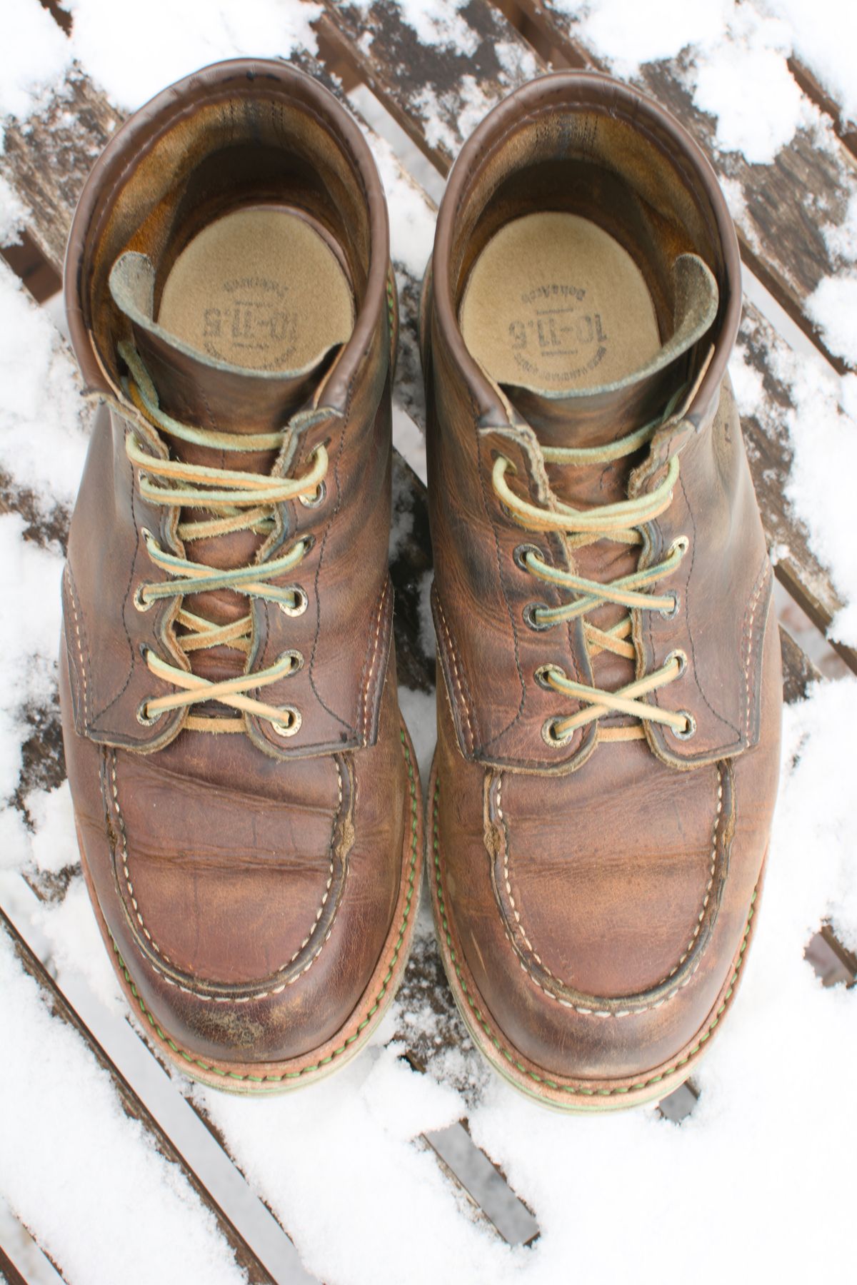Photo by mwanni on December 5, 2025 of the Red Wing 6-Inch Classic Moc in S.B. Foot Copper Rough and Tough.