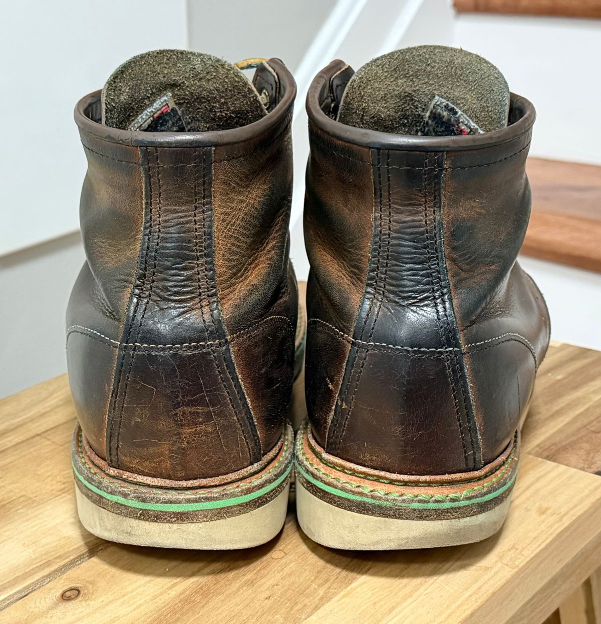 Photo by mwanni on February 6, 2026 of the Red Wing 6-Inch Classic Moc in S.B. Foot Copper Rough and Tough.