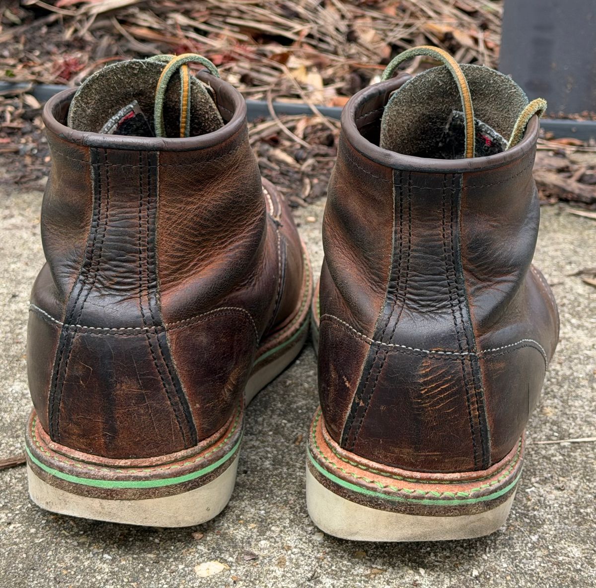 Photo by mwanni on March 5, 2026 of the Red Wing 6-Inch Classic Moc in S.B. Foot Copper Rough and Tough.