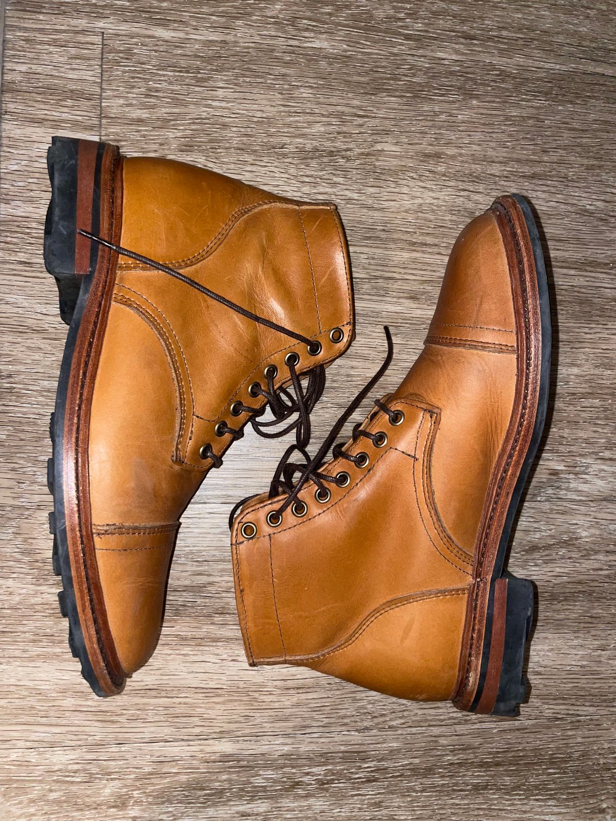 Photo by West.Coast.Boots on April 14, 2023 of the Parkhurst The Richmond in Seidel Natural Veg Retan.
