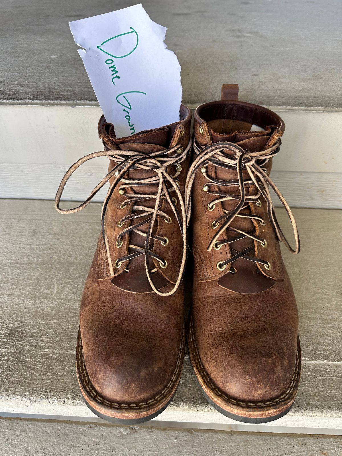 Photo by scuba.rawb on November 1, 2023 of the Nicks Falcon in Horween Whiskey Predator.