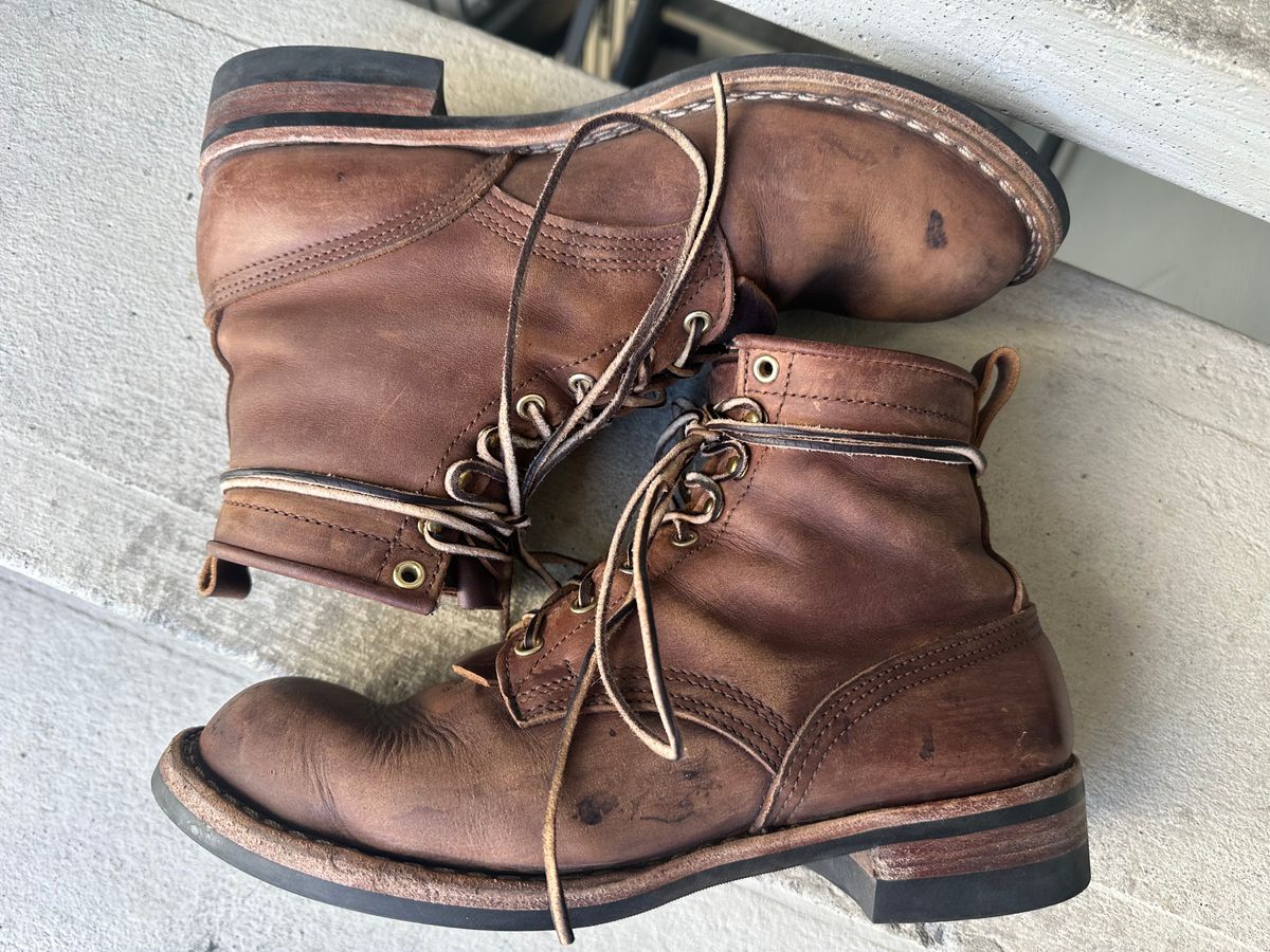 Photo by scuba.rawb on February 5, 2024 of the Nicks Falcon in Horween Whiskey Predator.