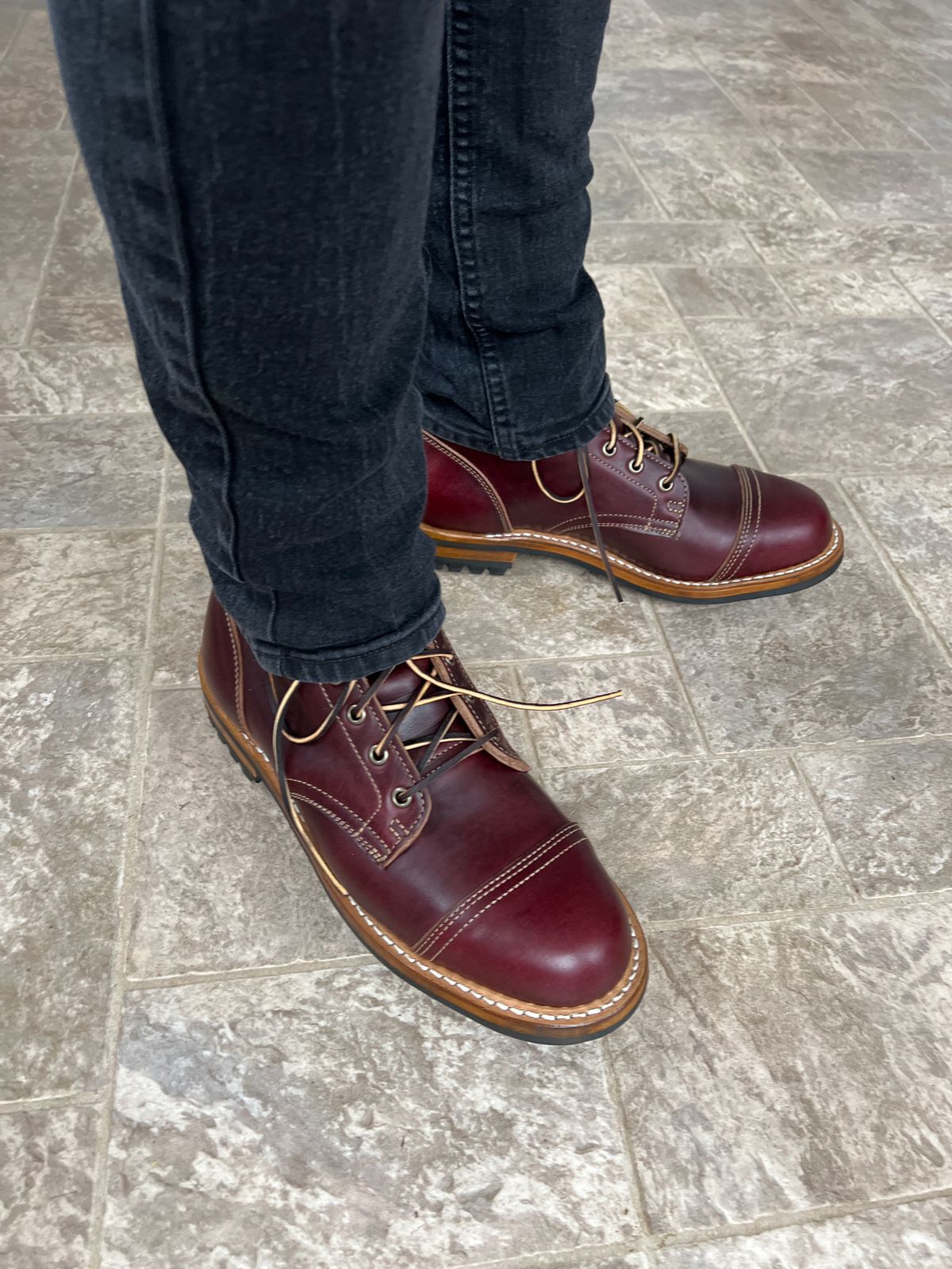 Photo by darthbane on March 9, 2023 of the Truman Service Boot in Seidel Oxblood Double Shot.