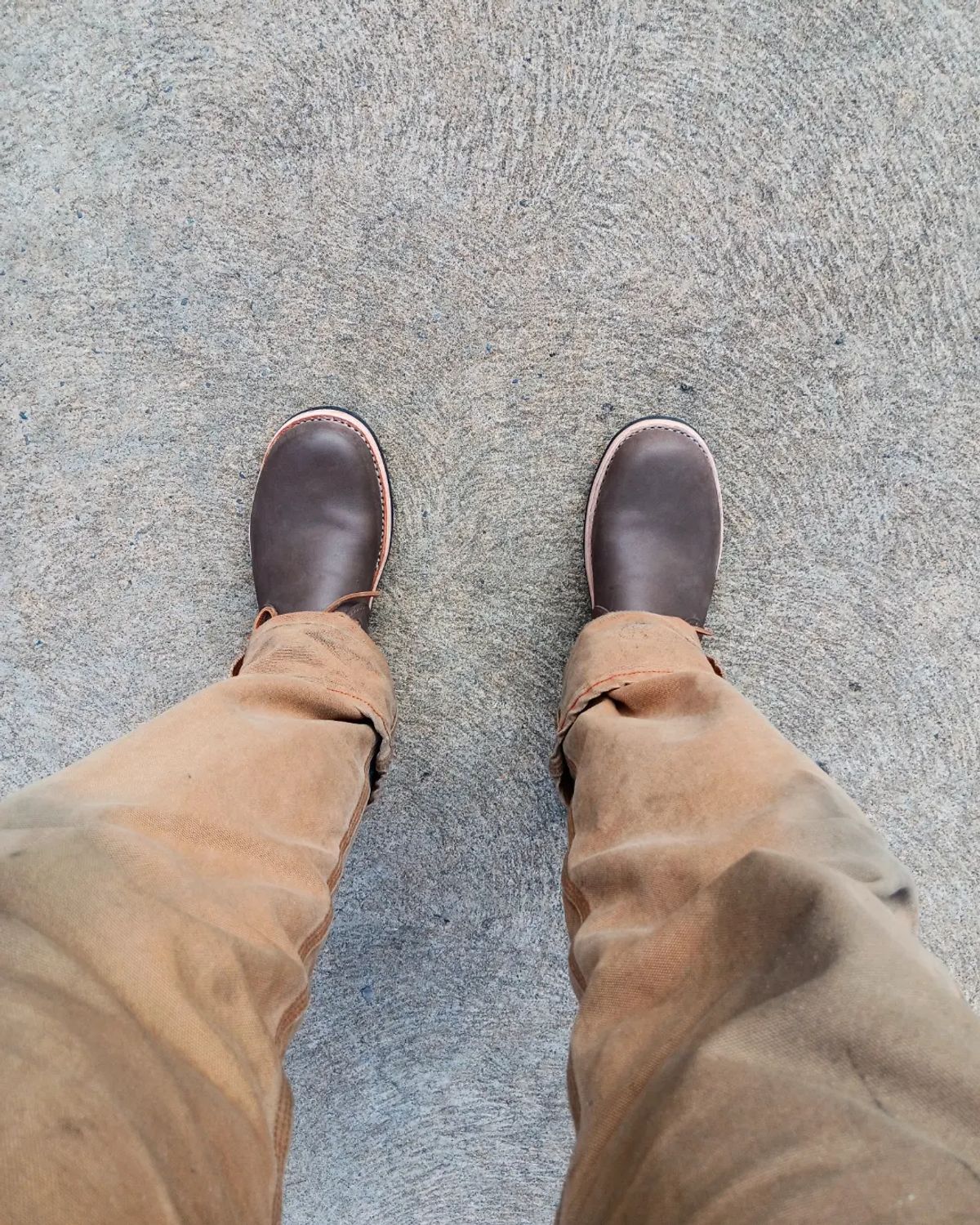 Photo by blaisebootco on November 6, 2023 of the Blaise Boot Co. Traveler Chukka in Grease Trap Grey Nubuck.
