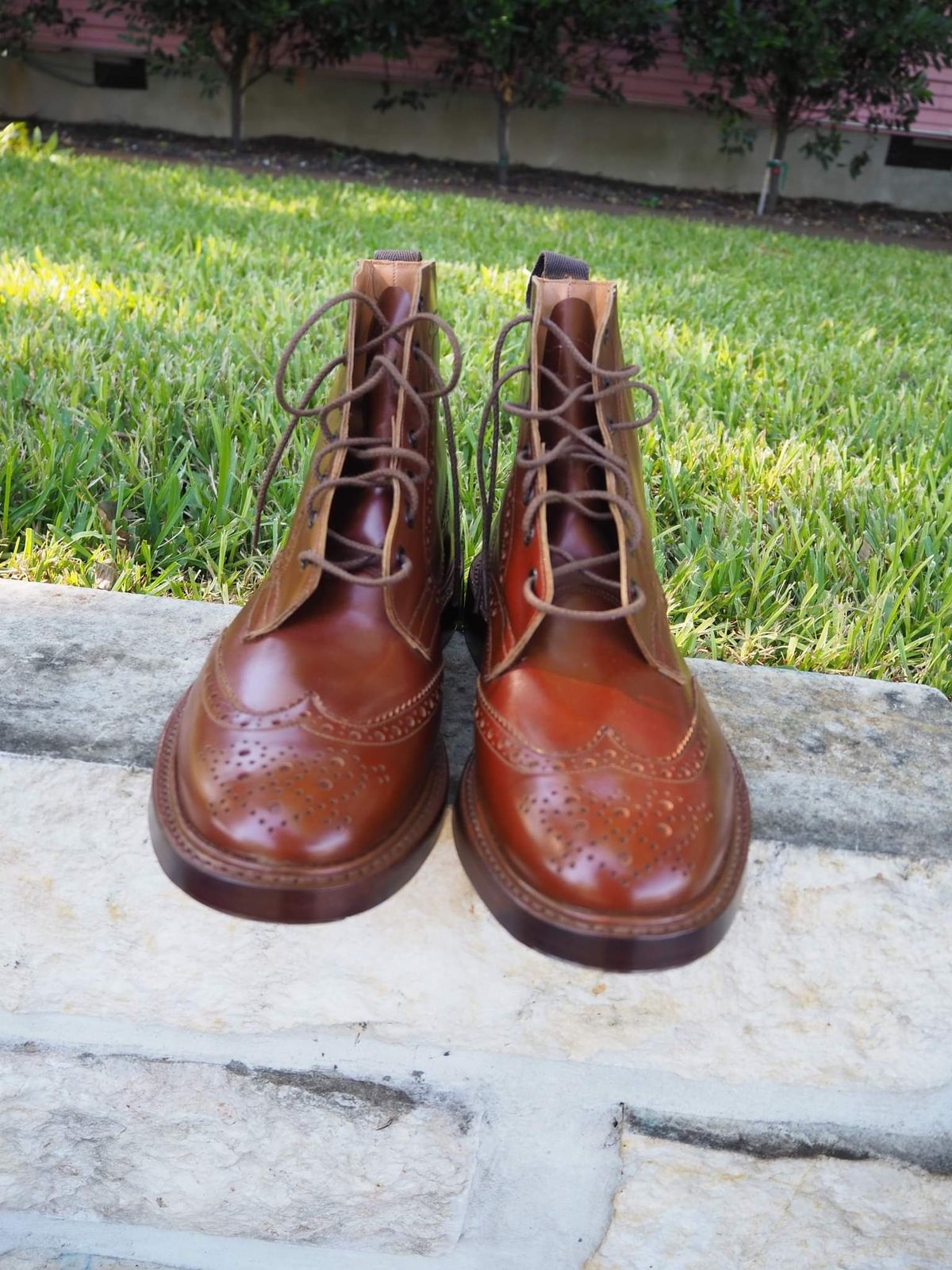 Photo by cocaloch on October 1, 2022 of the Tricker's Stow Country Boot in Unlisted Leather.