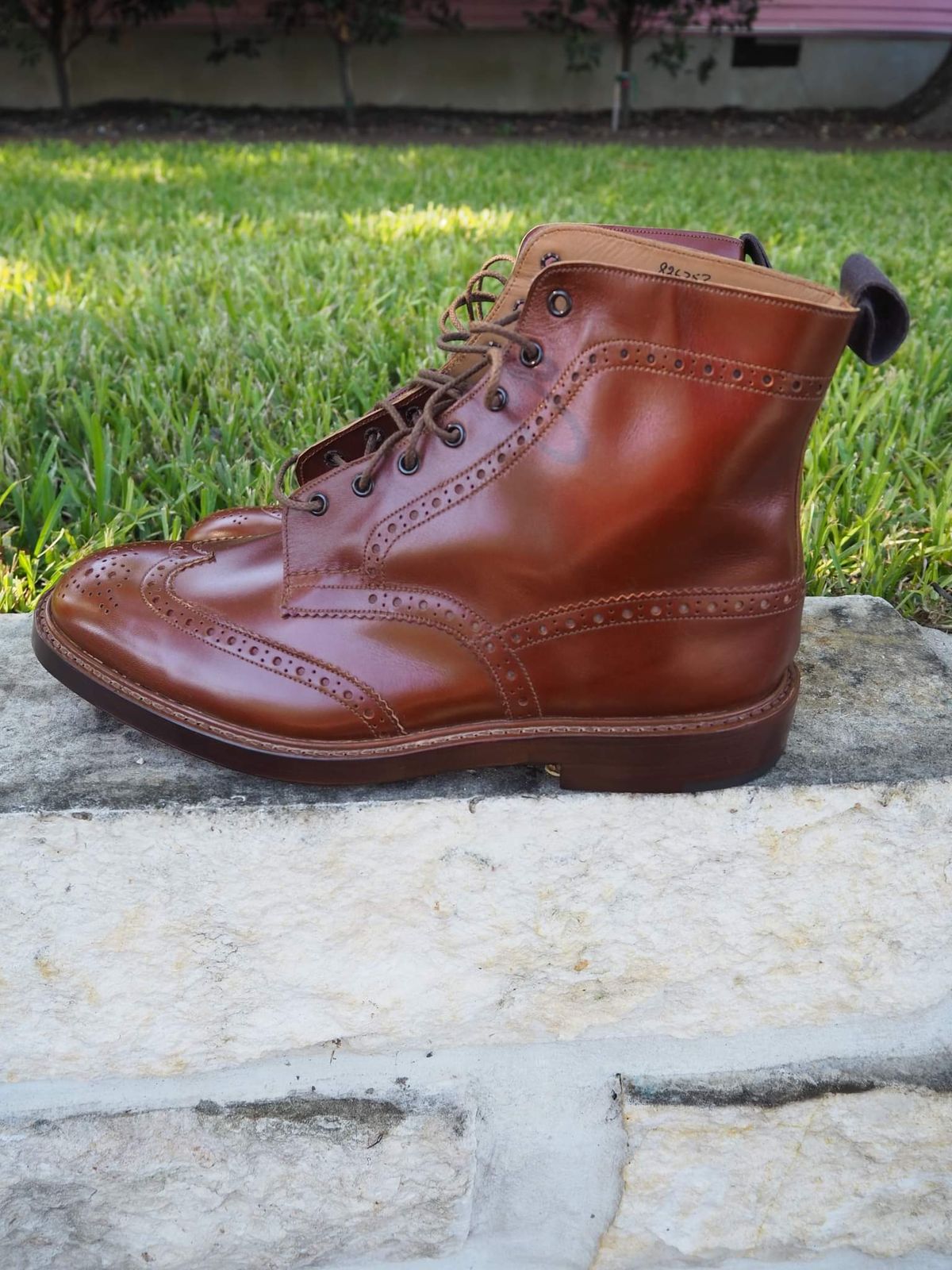 Photo by cocaloch on October 1, 2022 of the Tricker's Stow Country Boot in Unlisted Leather.